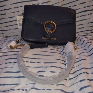Small crossbody-navy blue/gold Michael kors